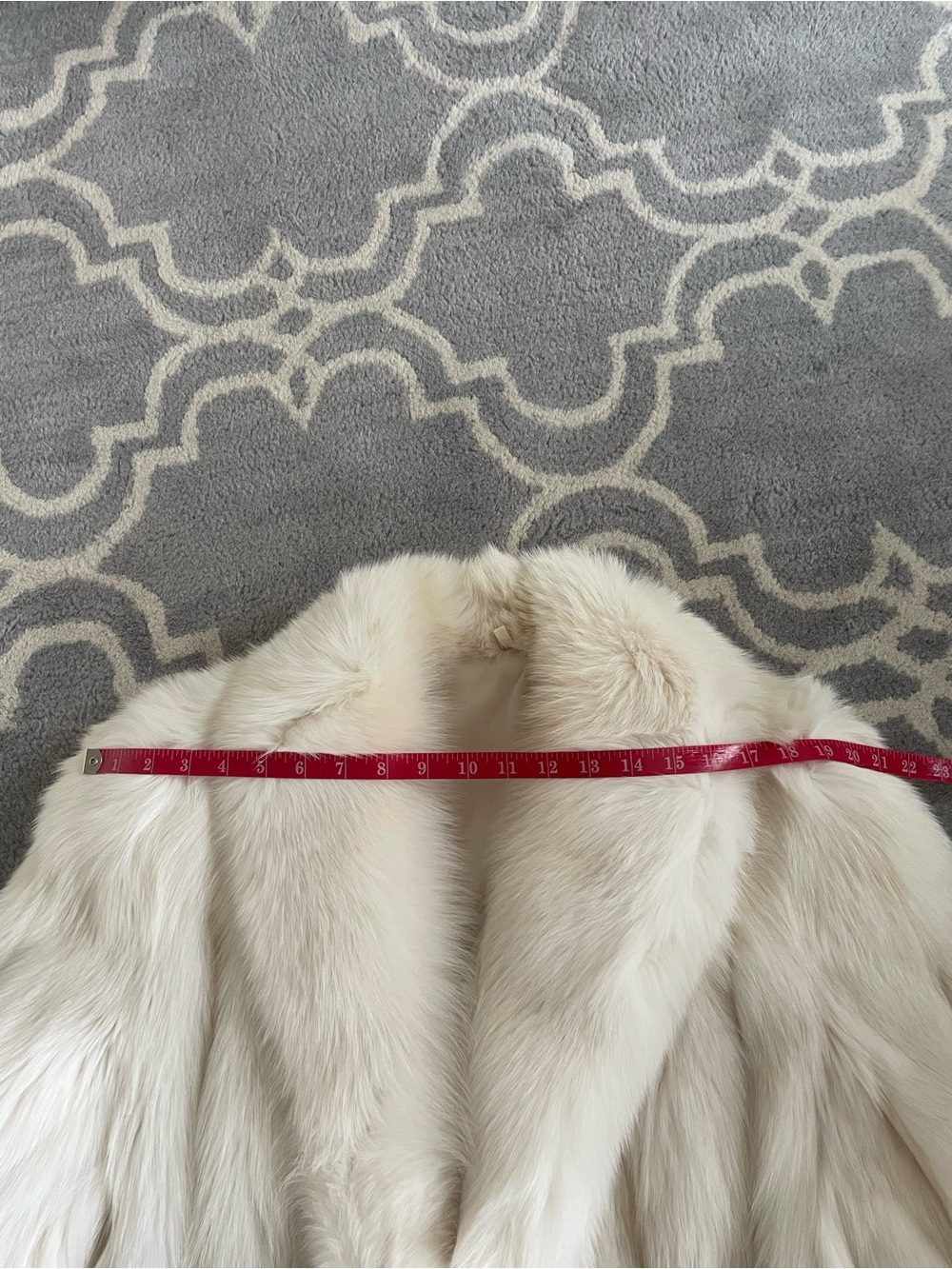 Saga Furs Cream/White Fox Fur Coat - Picture 8 of 13